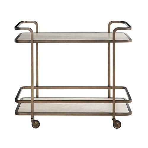 Aged Gold Bar Cart